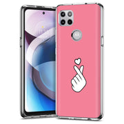 Finger Heart Print Slim Cover For Motorola   (Edge,One 5G,Ace,UW,X40,30), Print in USA