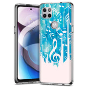 Music Note Print Slim Cover For Motorola   (Edge,One 5G,Ace,UW,X40,30), Print in USA