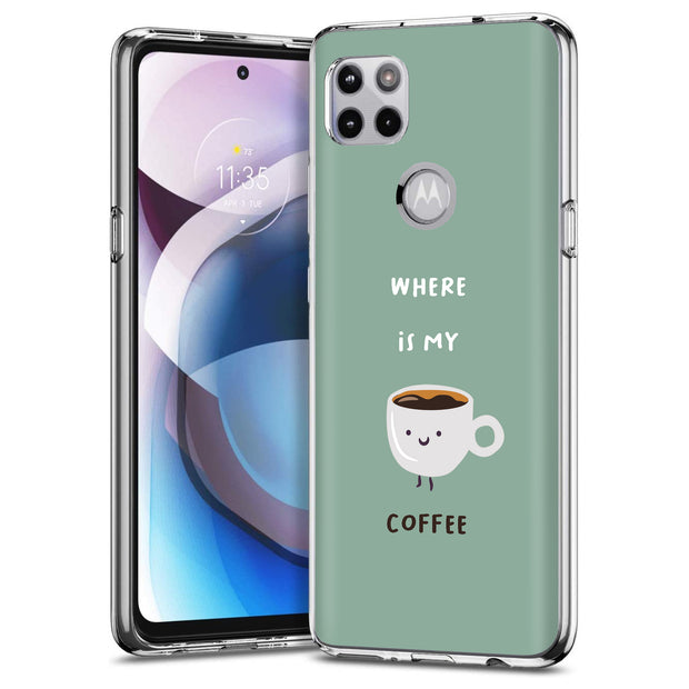 Where My Coffee Print Slim Cover For Motorola   (Edge,One 5G,Ace,UW,X40,30), Print in USA