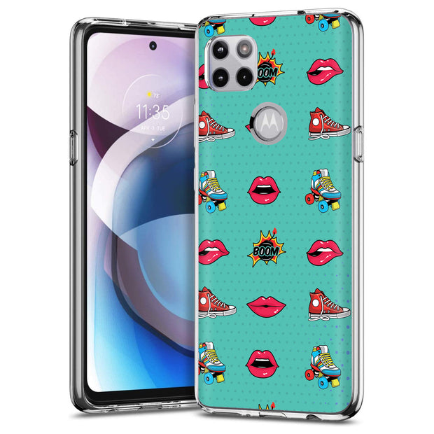 Skate Lips Print Slim Cover For Motorola   (Edge,One 5G,Ace,UW,X40,30), Print in USA