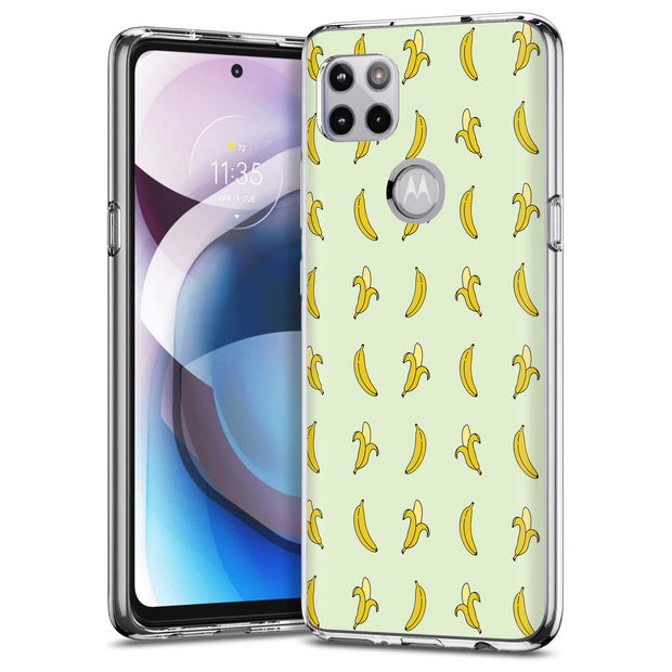 Cute Bananas Print Slim Cover For Motorola   (Edge,One 5G,Ace,UW,X40,30), Print in USA