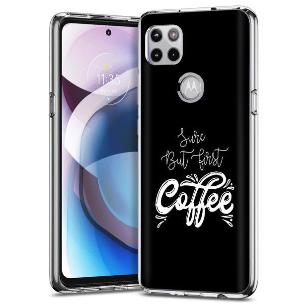 First Coffee Print Slim Cover For Motorola   (Edge,One 5G,Ace,UW,X40,30), Print in USA