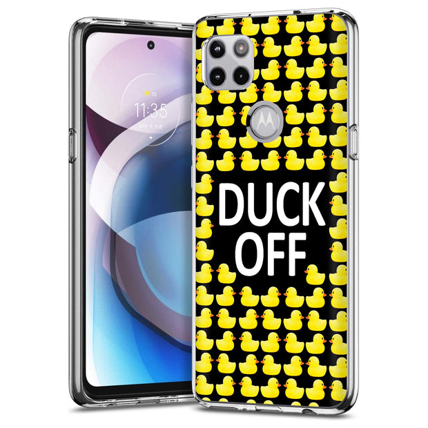 Duck OFF Print Slim Cover For Motorola   (Edge,One 5G,Ace,UW,X40,30), Print in USA