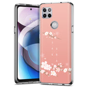 Cherry Blossom Print Slim Cover For Motorola   (Edge,One 5G,Ace,UW,X40,30), Print in USA