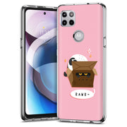 Cat Hide Box Print Slim Cover For Motorola   (Edge,One 5G,Ace,UW,X40,30), Print in USA