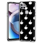 Edgy Finger Print Slim Cover For Motorola   (Edge,One 5G,Ace,UW,X40,30), Print in USA