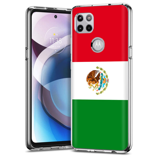 Flag Mexico Print Slim Cover For Motorola   (Edge,One 5G,Ace,UW,X40,30), Print in USA