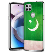 Pakistan Flag Print Slim Cover For Motorola   (Edge,One 5G,Ace,UW,X40,30), Print in USA