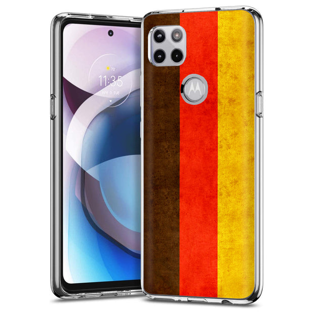 Germany Flag  Print Slim Cover For Motorola   (Edge,One 5G,Ace,UW,X40,30), Print in USA