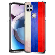 Old Flag Russia Print Slim Cover For Motorola   (Edge,One 5G,Ace,UW,X40,30), Print in USA