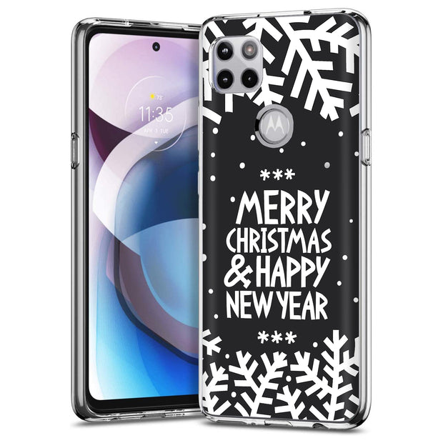 Merry Christmas Print Slim Cover For Motorola   (Edge,One 5G,Ace,UW,X40,30), Print in USA