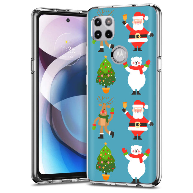 Cute Christmas Print Slim Cover For Motorola   (Edge,One 5G,Ace,UW,X40,30), Print in USA