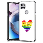 Rainbow Love 2 Print Slim Cover For Motorola   (Edge,One 5G,Ace,UW,X40,30), Print in USA