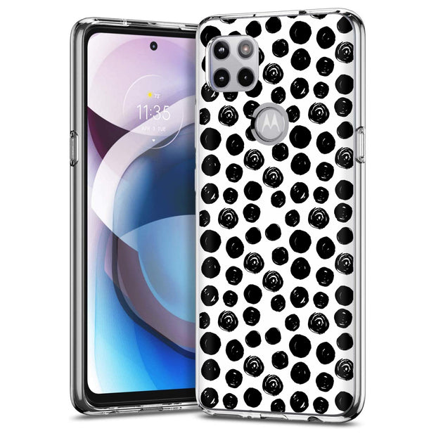 Polka Dot 8 Print Slim Cover For Motorola   (Edge,One 5G,Ace,UW,X40,30), Print in USA