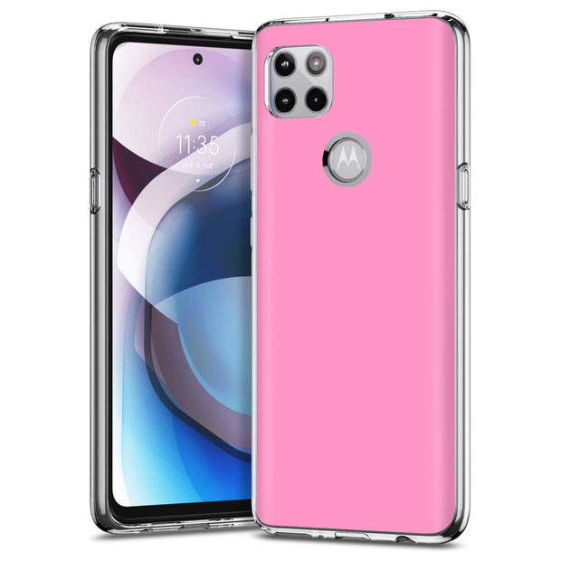 Pink Print Slim Cover For Motorola   (Edge,One 5G,Ace,UW,X40,30), Print in USA