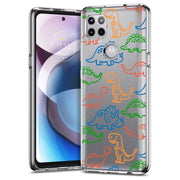 Dinosaur Cute 3 Print Slim Cover For Motorola   (Edge,One 5G,Ace,UW,X40,30), Print in USA