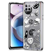 Ghost Collage Print Slim Cover For Motorola   (Edge,One 5G,Ace,UW,X40,30), Print in USA