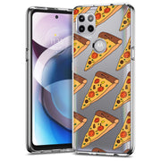 Pizza Print Slim Cover For Motorola   (Edge,One 5G,Ace,UW,X40,30), Print in USA