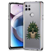 Marijuana Skull Print Slim Cover For Motorola   (Edge,One 5G,Ace,UW,X40,30), Print in USA