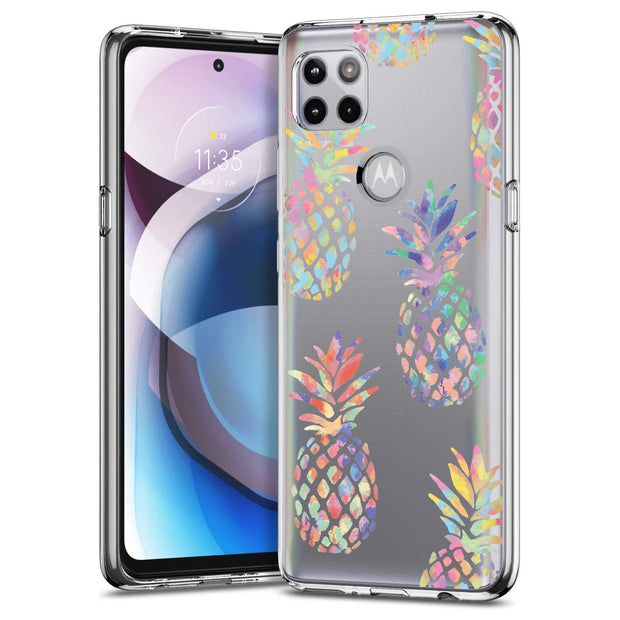 Pineapple Print Slim Cover For Motorola   (Edge,One 5G,Ace,UW,X40,30), Print in USA