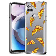 Yummy Pizza Print Slim Cover For Motorola   (Edge,One 5G,Ace,UW,X40,30), Print in USA