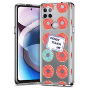 No Touch Donut Print Slim Cover For Motorola   (Edge,One 5G,Ace,UW,X40,30), Print in USA