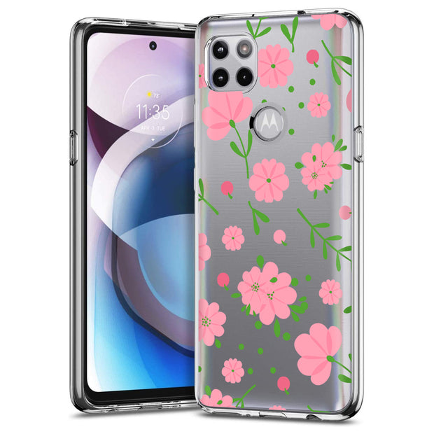 Flower 3 Print Slim Cover For Motorola   (Edge,One 5G,Ace,UW,X40,30), Print in USA