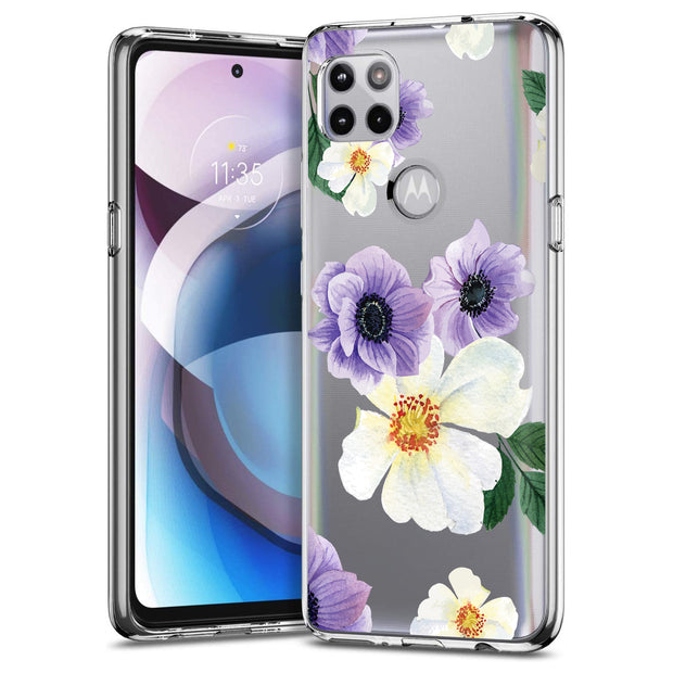 Flower 7 Print Slim Cover For Motorola   (Edge,One 5G,Ace,UW,X40,30), Print in USA