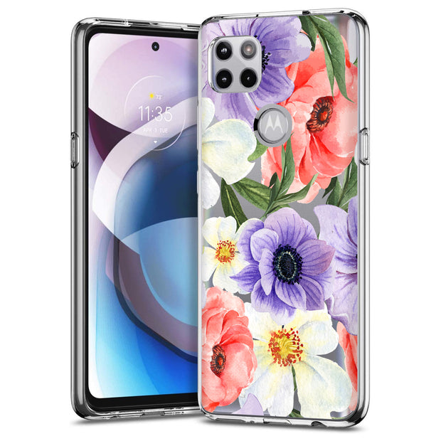 Flower 9 Print Slim Cover For Motorola   (Edge,One 5G,Ace,UW,X40,30), Print in USA