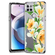 Flower 10 Print Slim Cover For Motorola   (Edge,One 5G,Ace,UW,X40,30), Print in USA