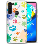 Paw Color  Print Slim Cover For Motorola Moto G (Power, Stylus, Play, 5G), Print in USA