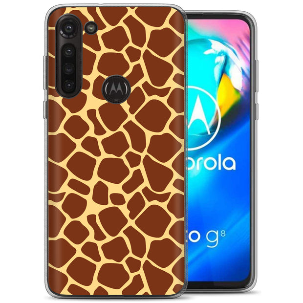 Giraffe Spot Print Slim Cover For Motorola Moto G (Power, Stylus, Play, 5G), Print in USA