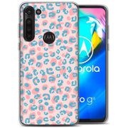 Pink Leopard Print Slim Cover For Motorola Moto G (Power, Stylus, Play, 5G), Print in USA