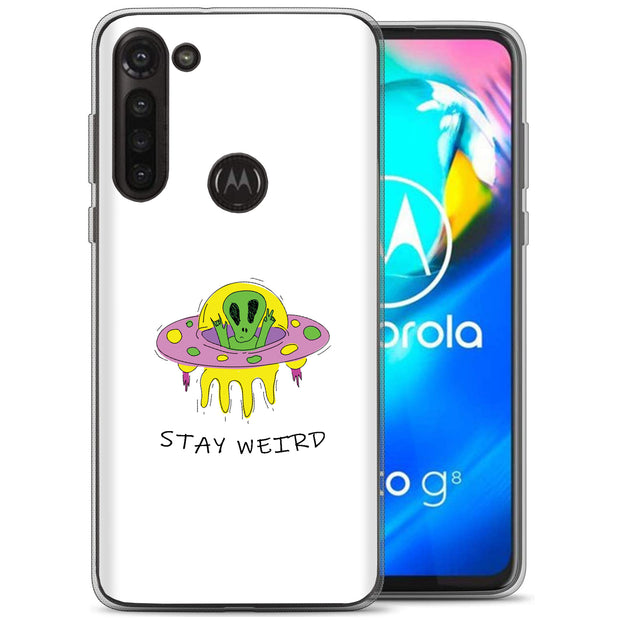 Alien Weird Print Slim Cover For Motorola Moto G (Power, Stylus, Play, 5G), Print in USA