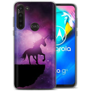 Unicorn Galaxy Print Slim Cover For Motorola Moto G (Power, Stylus, Play, 5G), Print in USA