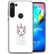 Unicorn Kitty Print Slim Cover For Motorola Moto G (Power, Stylus, Play, 5G), Print in USA