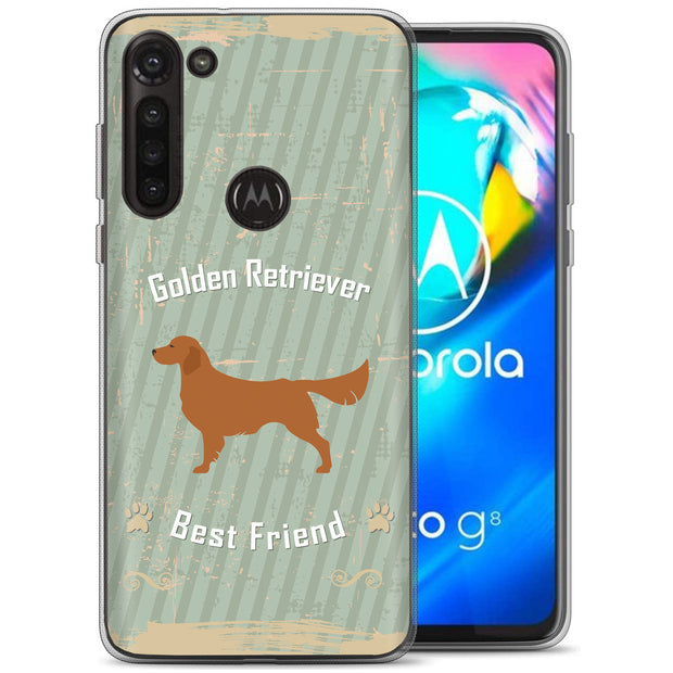 Retriever Dog Print Slim Cover For Motorola Moto G (Power, Stylus, Play, 5G), Print in USA