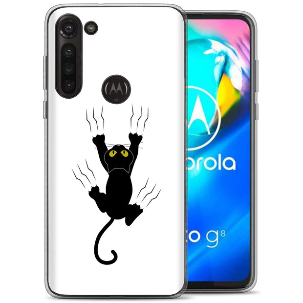 Cat Scratch Print Slim Cover For Motorola Moto G (Power, Stylus, Play, 5G), Print in USA