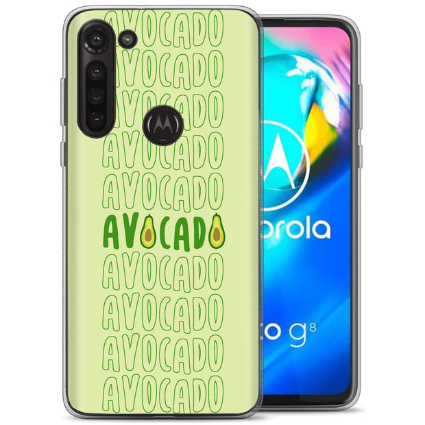 Avocado Text  Print Slim Cover For Motorola Moto G (Power, Stylus, Play, 5G), Print in USA