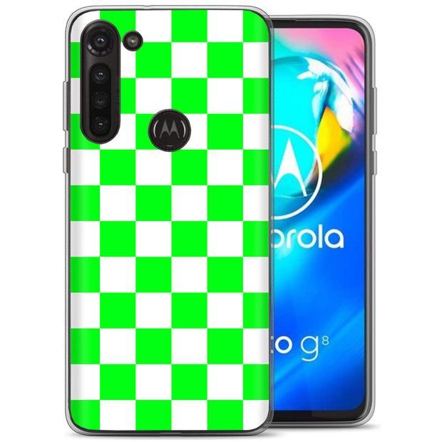 Bright Checker Print Slim Cover For Motorola Moto G (Power, Stylus, Play, 5G), Print in USA