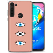 Evil Eye Blue Print Slim Cover For Motorola Moto G (Power, Stylus, Play, 5G), Print in USA