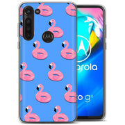 Cute Flamingo Print Slim Cover For Motorola Moto G (Power, Stylus, Play, 5G), Print in USA