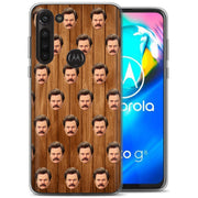 Ron Swanson Print Slim Cover For Motorola Moto G (Power, Stylus, Play, 5G), Print in USA