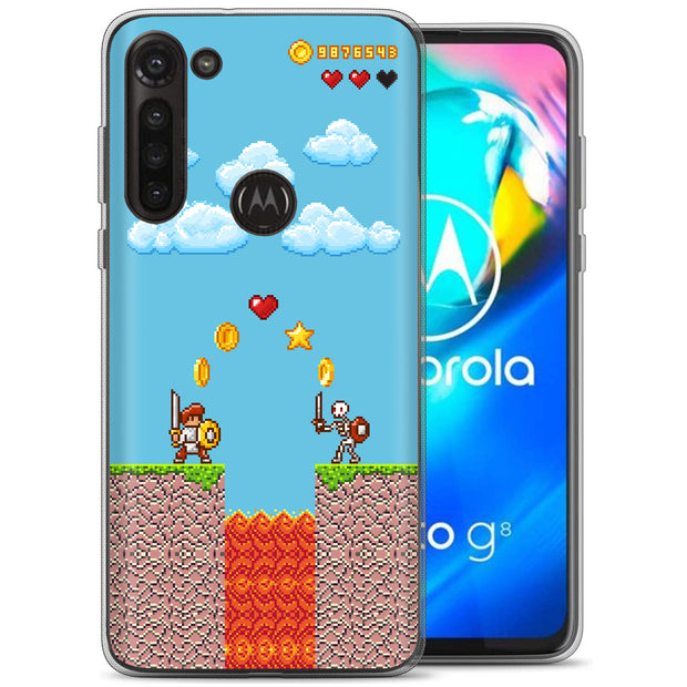 Retro Games 3 Print Slim Cover For Motorola Moto G (Power, Stylus, Play, 5G), Print in USA