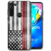 Thin Red Line Print Slim Cover For Motorola Moto G (Power, Stylus, Play, 5G), Print in USA