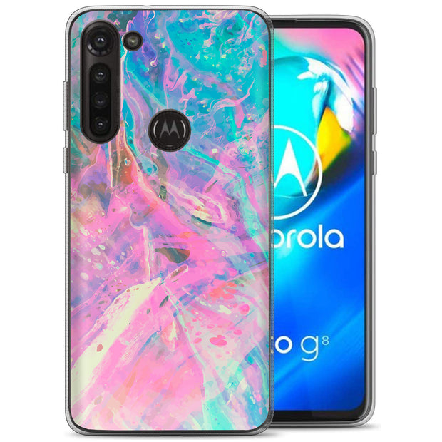 Opal Marble 4 Print Slim Cover For Motorola Moto G (Power, Stylus, Play, 5G), Print in USA