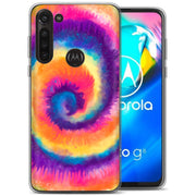 Tie Dye Circle Print Slim Cover For Motorola Moto G (Power, Stylus, Play, 5G), Print in USA