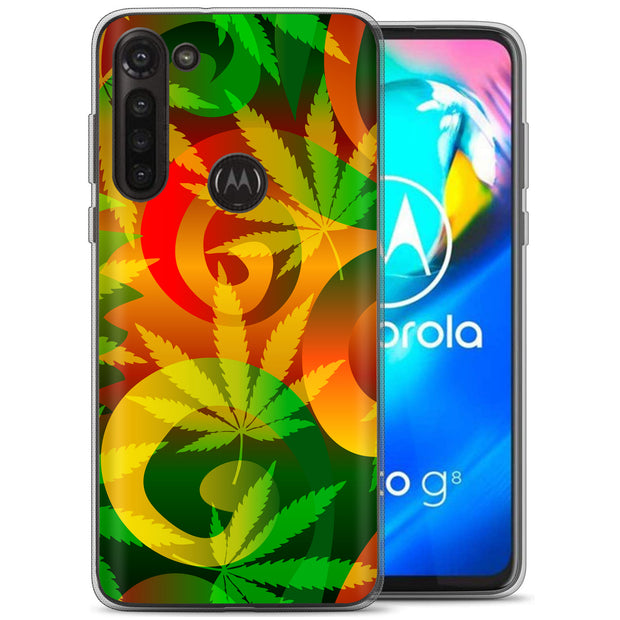 Marijuana Art Print Slim Cover For Motorola Moto G (Power, Stylus, Play, 5G), Print in USA