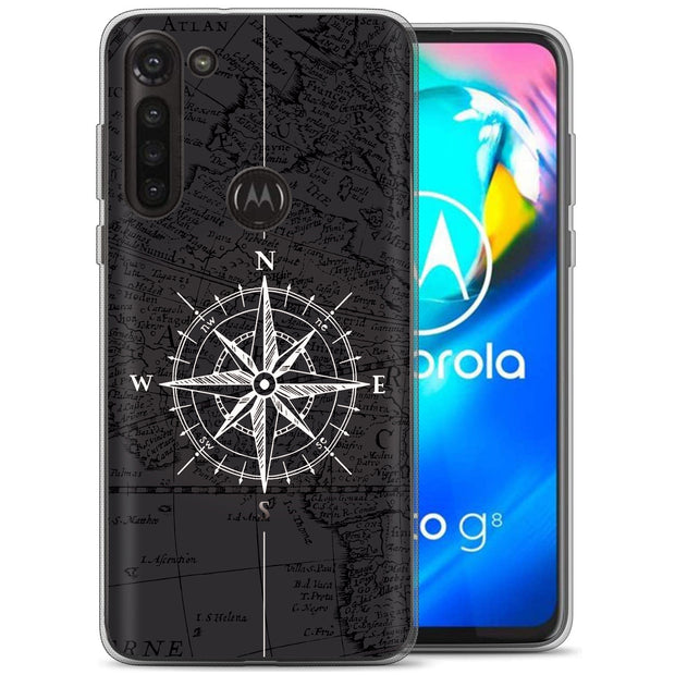 Map Compass Print Slim Cover For Motorola Moto G (Power, Stylus, Play, 5G), Print in USA