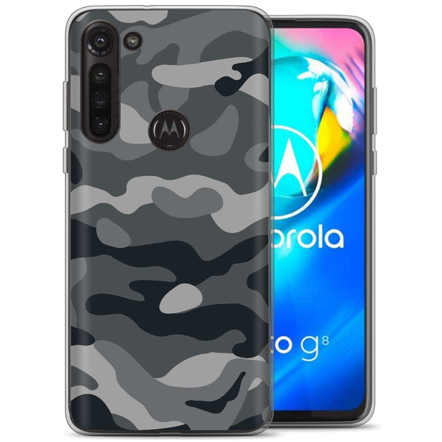 Winter Camo Print Slim Cover For Motorola Moto G (Power, Stylus, Play, 5G), Print in USA